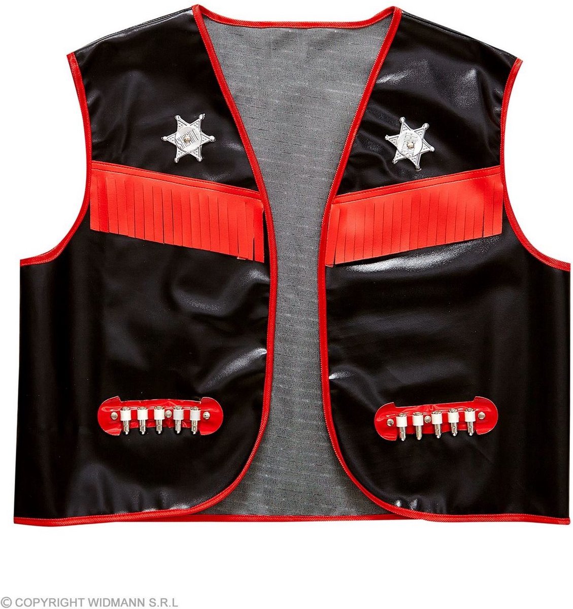 Sheriff Kostuum | Austin County District Sheriff Vest Zwart Man | XL | Carnaval kostuum | Verkleedkleding